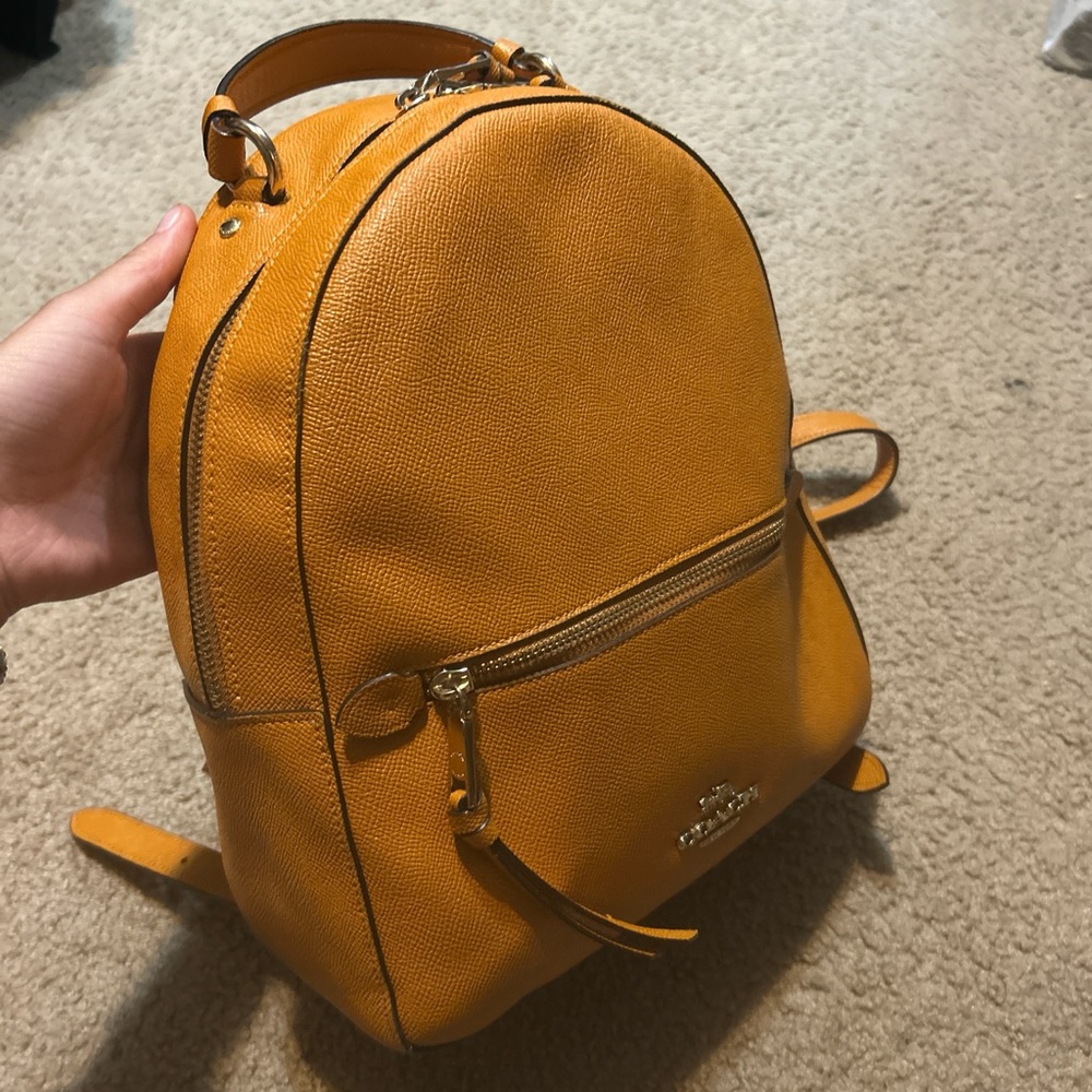 Coach Vibrant Orange Backpack - Picture 2 of 5